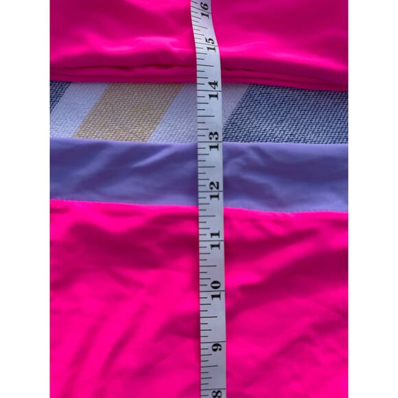 NWOT, Brand Unknown, One Shoulder Bikini, Pink and Purple, Sz XL - Picture 11 of 11